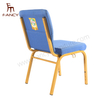 Wholesale Cheap Stackable Upholstered Metal Interlocking Theater Price Chairs for Auditorium Furniture Padded Church Chair