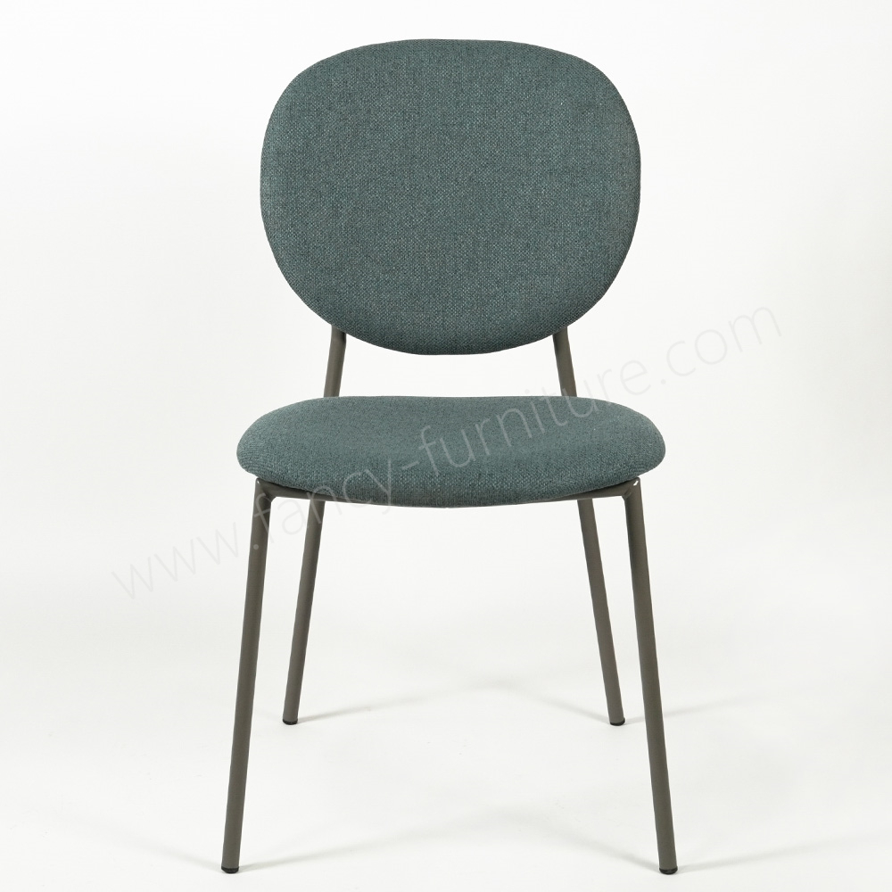 Hot Selling Linen Dining Chair, Ergonomic Backrest Upholstered Chair for Living Room & Cafe