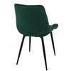 Comfortable Tufted Velvet Dining Chair, Modern Accent Chair with Metal Legs for Dining Room & Commercial Use