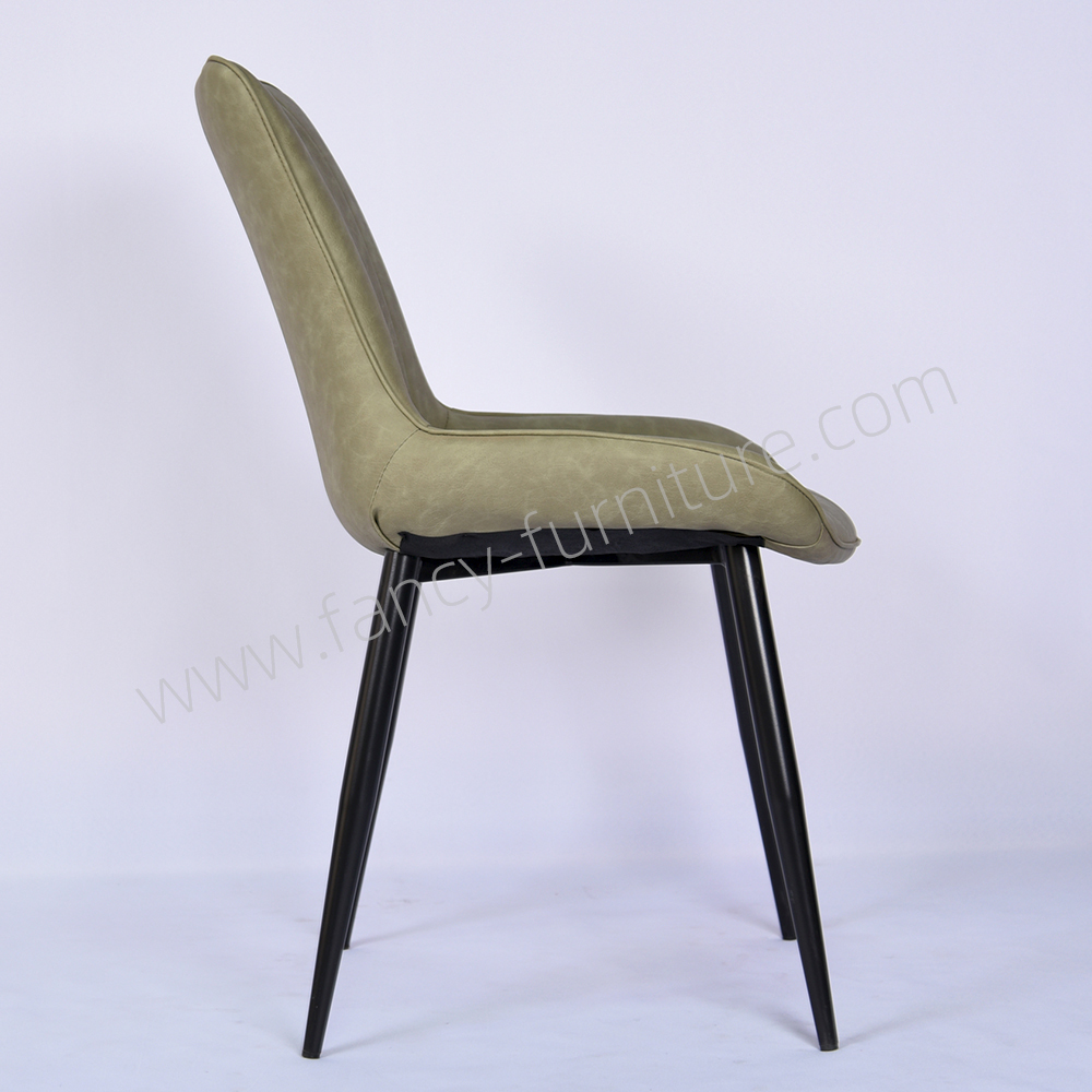Wholesale Durable Comfortable Upholstered Dining Chair with Metal Legs Modern Design 2-Year Warranty