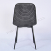 Modern High Quality Black PU Leather Dining Chair Comfortable Ergonomic Chair for Home Restaurant Cafe