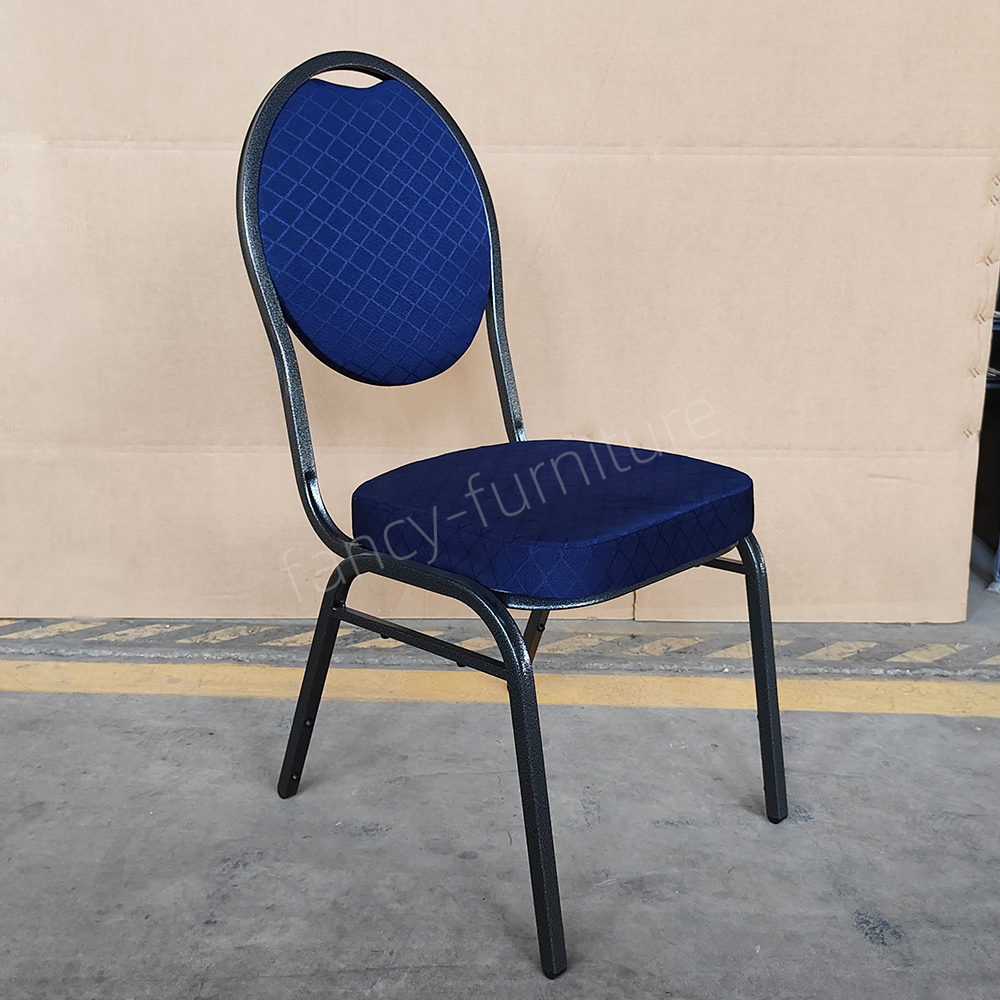 Modern Elegant Durable Stackable Iron Banquet Chair Stable Metal Structure for Hotel Restaurant Wedding Party Outdoor Indoor Event Use