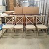 Factory Sells High-quality X-back Plastic Chairs, Stackable, Suitable for Outdoor Use, Weddings, And Other Occasions. Various Colors Can Be Customized.