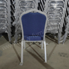 High Quality Modern Design Metal Banquet Chair for Wedding Reception for Restaurant Hotel Church with High Density Sponge