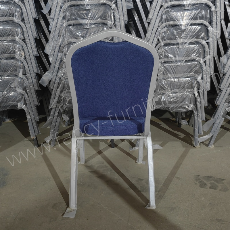 High Quality Modern Design Metal Banquet Chair for Wedding Reception for Restaurant Hotel Church with High Density Sponge