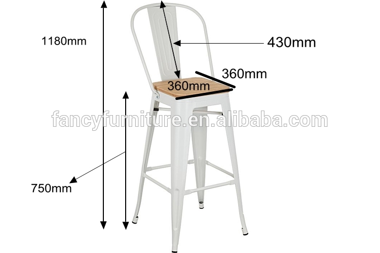 high metal chair