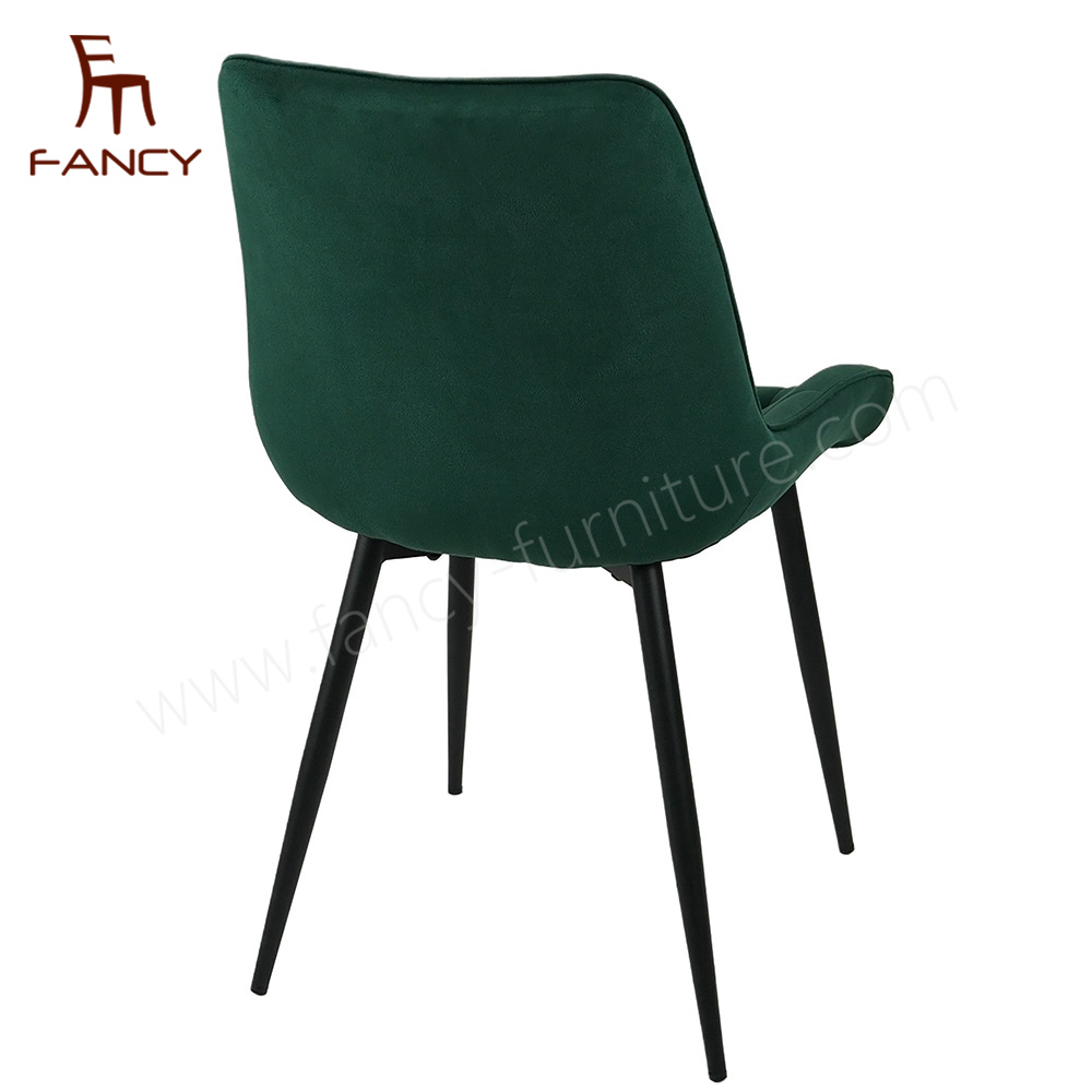 Stylish Design Modern Brown Boucle Fabric Dining Chair Home Living Room & Kitchen Use Upholstered Dining Chair
