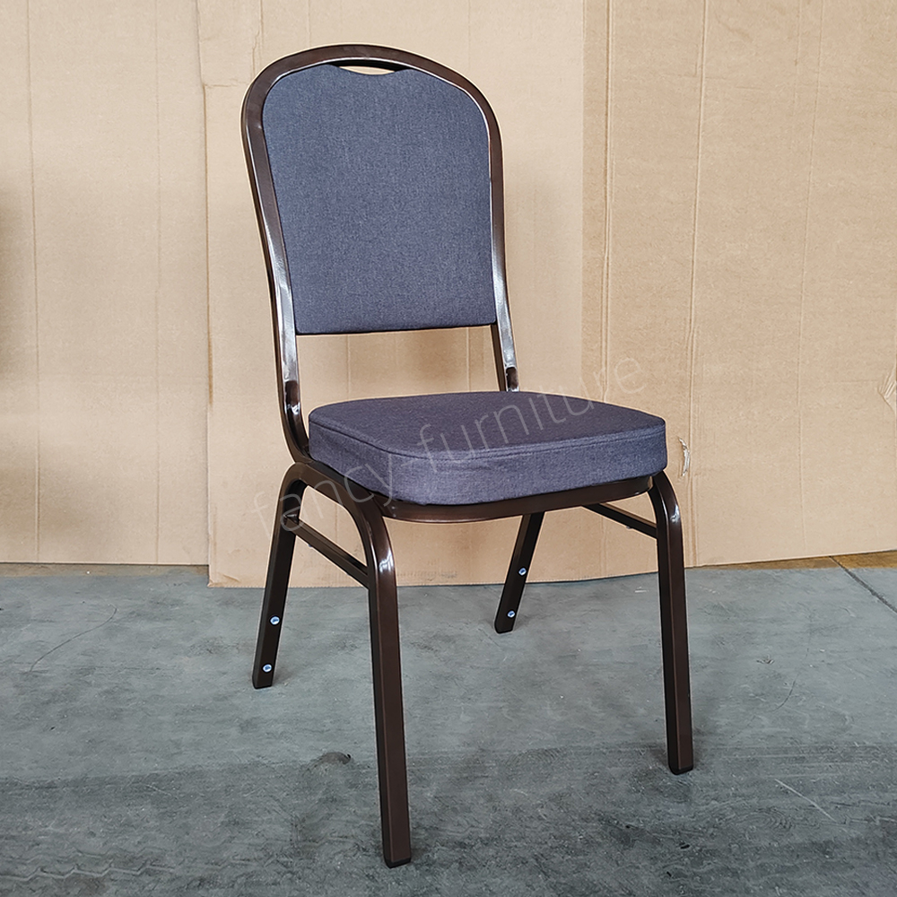 Iron Modern Design Stackable Stable Durable Solid Back Hotel Banquet Chair-Low Price Wholesale Factory Direct Supply
