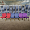 Factory Sale Stackable Metal Church Chairs Versatile Iron Furniture for Home Office Bedroom Dining Hotel Church Living Room