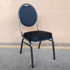 Cheap Price High Quality Iron Durable Stackable Modern Design Solid Back Round Head Hotel Banquet Chair for Sale