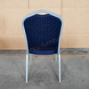 Modern Stackable Metal Fabric Iron Legs Solid Back Commercial Foam Cushion for Indoor/Outdoor Use Banquet Chair