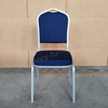 Modern Stackable Metal Fabric Iron Legs Solid Back Commercial Foam Cushion for Indoor/Outdoor Use Banquet Chair
