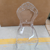 Modern Clear Plastic Dining Chair-Durable Waterproof Portable for Home Hotel & Outdoor Use