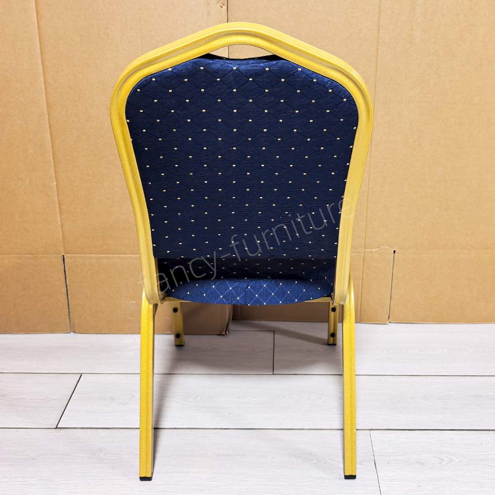 Factory Sale Wholesale Chinese Design Stackable Durable Fabric Banquet Chairs Customizable Logos Commercial Use Event Seating