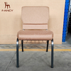 Wholesale Church Chairs Cheap Stackable Cover Fabric Interlocking Metal Church Chair