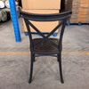 Factory Wholesale Plastic Cross Back Chair, Stackable X-Back Dining Chair for Wedding & Banquet, Custom Color Supported