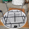 Portable Foldable Plastic Table - Round & Rectangular Heavy Duty Folding Tables for Home Outdoor Camping Parties