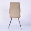 Luxury PU Leather Dining Chair with Electroplated Frame for Hotel Banquet Restaurant