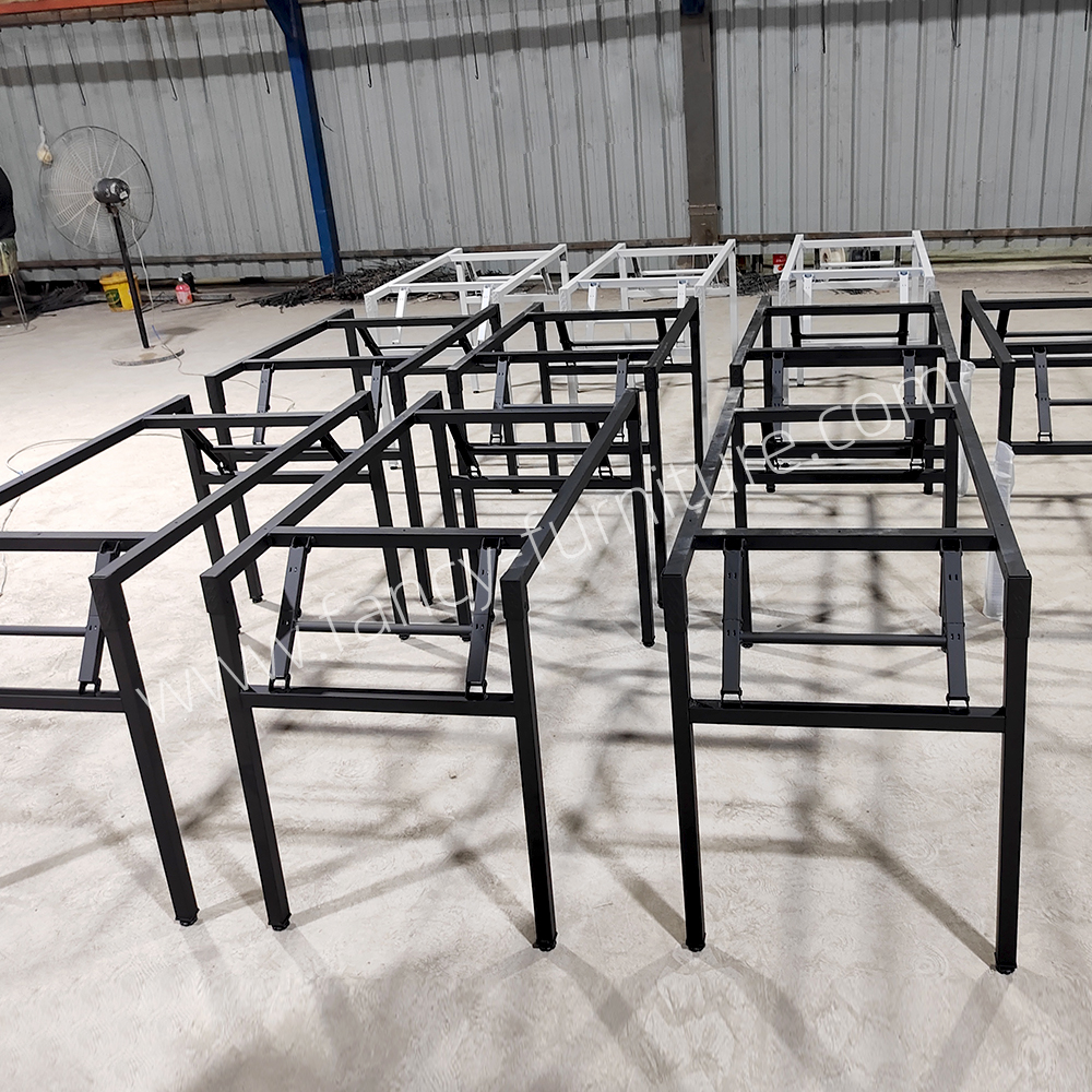 Folding Banquet Table Frame Iron Folding Table Legs for Wedding Party Restaurant Heavy Duty Foldable Table Base Smile Furniture