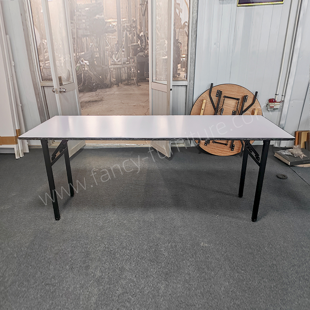 Folding Banquet Table Frame, Metal Folding Table Legs for Wedding, Party, Restaurant, Heavy Duty Foldable Table Base