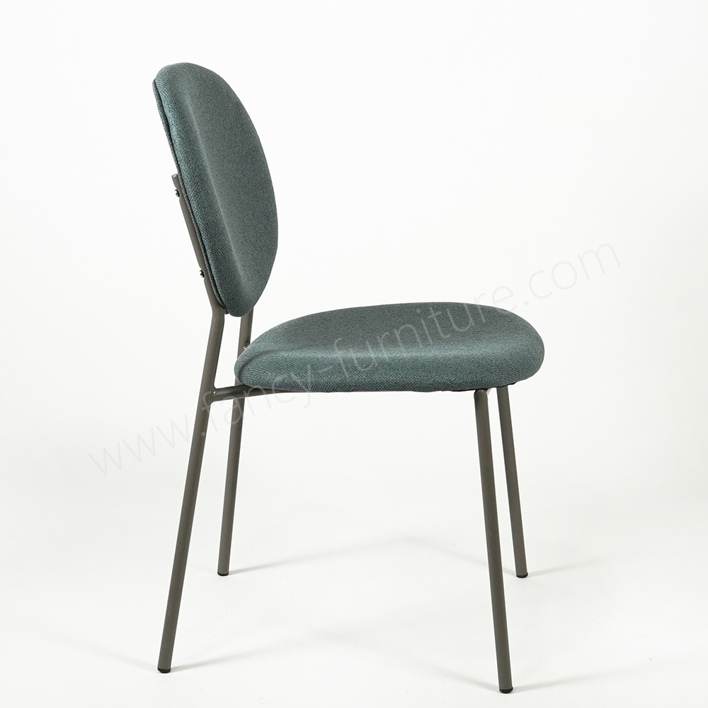 Hot Selling Linen Dining Chair, Ergonomic Backrest Upholstered Chair for Living Room & Cafe