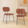 Factory Price Linen Fabric Dining Room Chair, Comfortable Padded Kitchen Chair for Restaurant