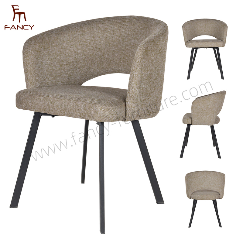 Modern Home Furniture Upholstery Arm Dining Chairs Luxury Hotel Living Room Chairs Dining Chair
