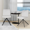 Modern Vintage Beige Faux Leather Dining Chair for Home for Dining Room and Home Office