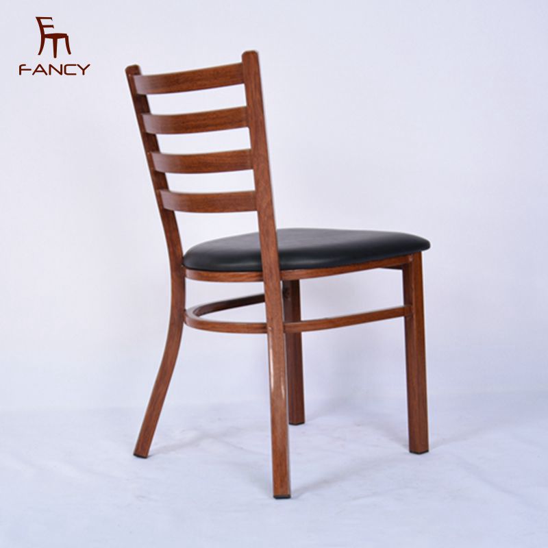 Nordic Modern Wooden Transfer Wood Grain Legs Dining Chair