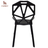 Cheap Price Stackable Black Plastic Chair