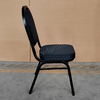 Factory Direct Cheap Wholesale Modern Durable Commercial Iron Stackable Solid Back Foam Cushion Banquet Chair