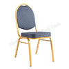Stackable Chair Iron Legs Stackable Stable Solid Back Commercial Hotel Dining Indoor Outdoor Use Smile Banquet Chair