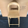 Modern Solid Wood Bar Stool, Curved Backrest Counter Height Chair, Natural Ash Wood Finish for Kitchen & Bar