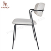 Modern Nordic Luxury Gold Fabric Velvet Dining Room Chair Cream Color Dining Chair for Dining Table
