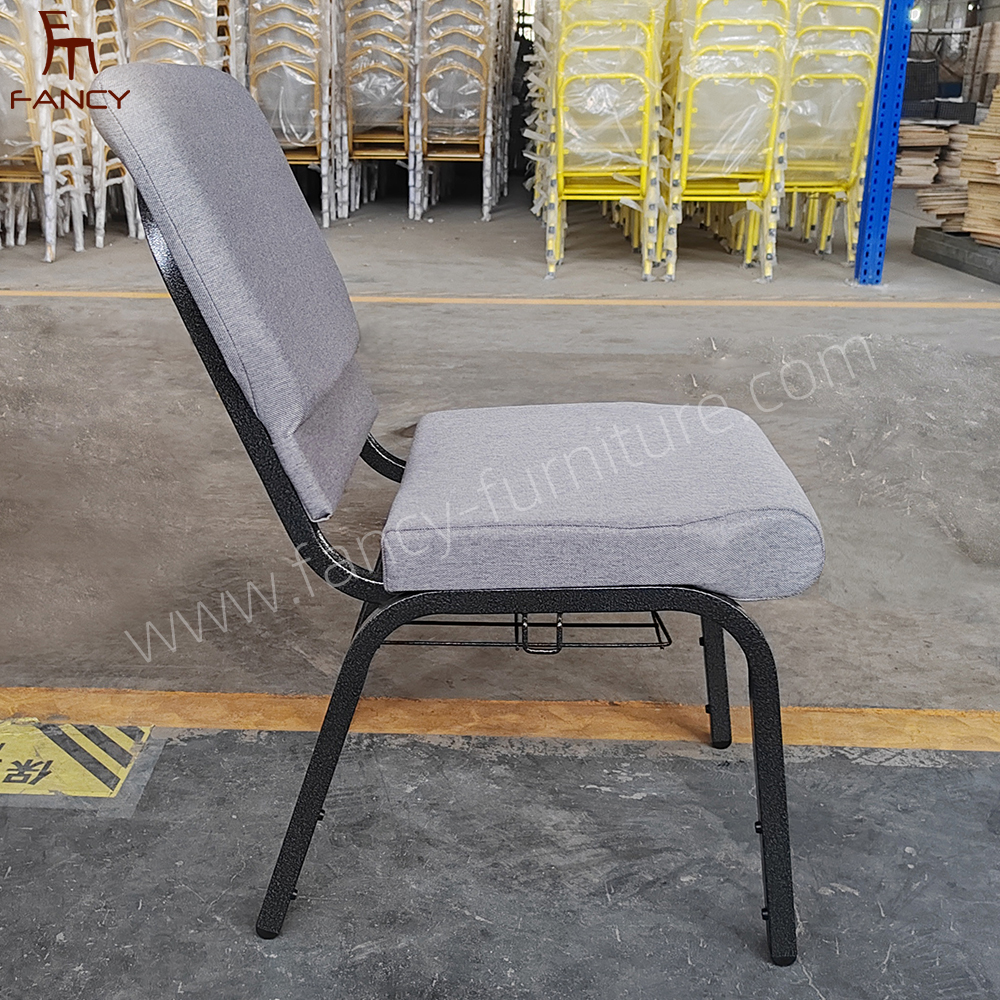 Wholesale Hot Selling Durable Steel Tube Church Chair Fashionable Theater Furniture for Auditorium