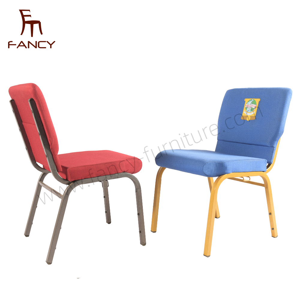 Church Chairs Metal Stackable Church Chairs for Sale Accept Customized Logo