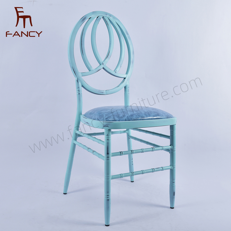 High Quality Antique Metal Wedding Chairs Durable Iron Hotel Furniture for Kitchen Farmhouse Party Home Office-Factory Sale