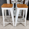 Stackable Durable Metal Industrial Antique Bar Stool for Home Bar And Restaurant Use with 2-Year Warranty