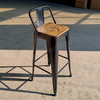 Industrial Metal Strong Bar Stool Stackable High Chair for Home Bar And Commercial Use