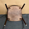 Wholesale Mid-Century Modern Solid Wood Shumate Dining Chair, Dark Walnut Finish Integrated Armrest Chair for Home Restaurant