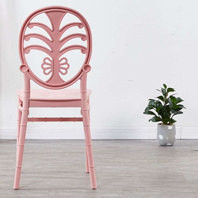 Living Room Armless Plastic Chair for Restaurants