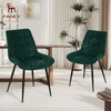 Nordic Style High Quality Modern Metal Legs Velvet Dining Table Chairs