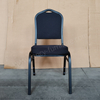 Used Modern Iron Stackable Stable Commercial Dining Hotel Banquet Chairs Solid Back Foam Cushion Fabric Cover Indoor/Outdoor