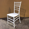 Stacking Plastic PP 7-Slat Modern Chiavari Dining Chair Backrest Durable Waterproof Portable Outdoor for Home Office Party