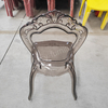 Modern Clear Plastic Dining Chair-Durable Waterproof Portable Smile Furniture with 2-Year Warranty for Home Hotel & Outdoor Use