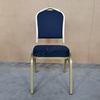 Wholesale Wedding Event Modern Stackable Metal Fabric Iron Legs Solid Back Commercial Foam Cushion Banquet Chair