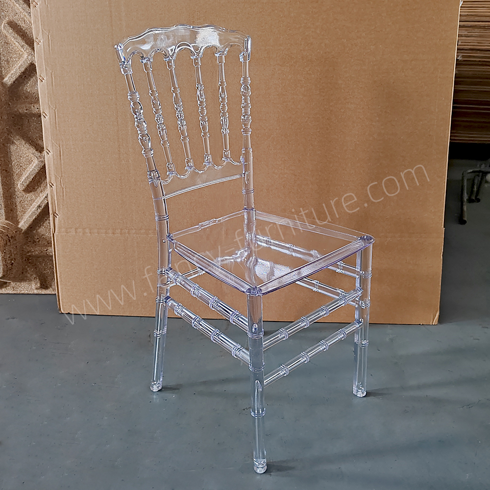 Modern Clear Plastic Dining Chair-Durable Waterproof Portable Banquet Chair with 2-Year Warranty for Home & Outdoor Use