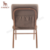 Factory Wholesale Burgundy Color OEM Colors Auditorium Red Interlock Stacking Metal Fabric Church Chair