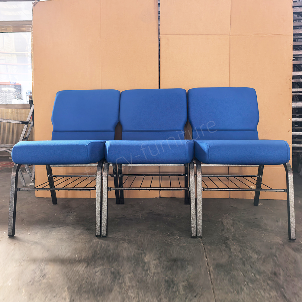 Brand New Church Chairs, Stackable, And Can Be Fitted with Bookshelves And Signs. Suitable for Churches And Other Religious Venues.