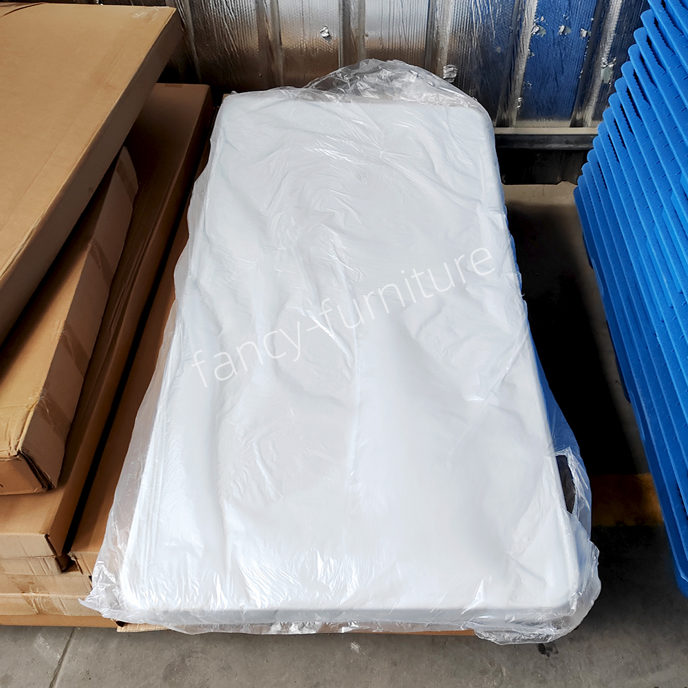 White Folding Plastic Table - Heavy Duty HDPE Rectangular Foldable Table for Outdoor Camping Party Banquet Events